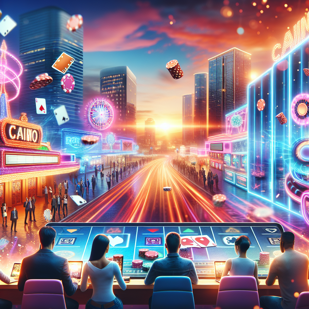 Baner promocional con temática de casino online en Santa Fe, diseño moderno y vibrante